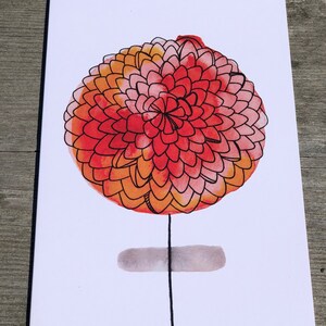 Carte de voeux ABSTRACT PEONY