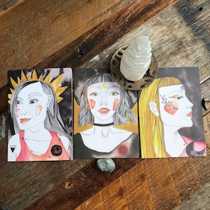 CARTES WITCH TRIO GREETINGS /Trio de cartes sorcières