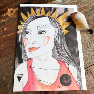 Carte de vœux COSMIC WITCH