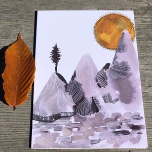 Carte de voeux SUN AND MOUNTAINS