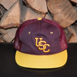 Vintage 1980&#39;s USC Trojans snapback!!! 80s NCAA Southern Cal Sports Specialties Youngan Trucker Hat!!!