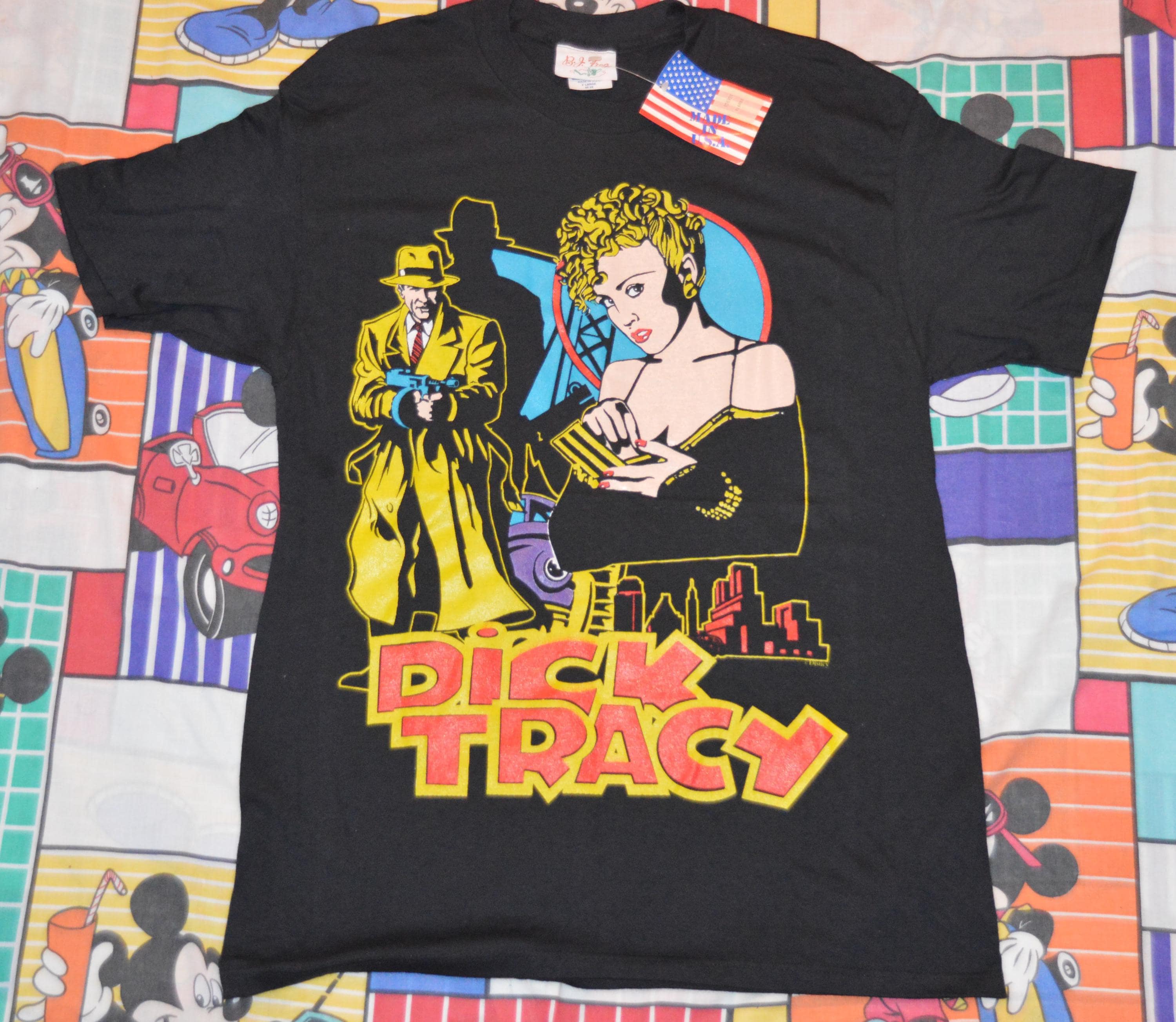 Vintage 1990s Dick Tracy Disney Movie Shirt!!! 90s Breathless 