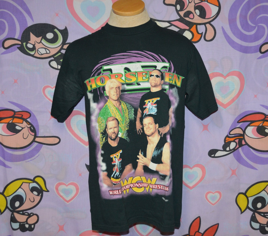Vintage 1990's WCW Four Horsemen Wrestling Shirt!!! 90s Ric Flair