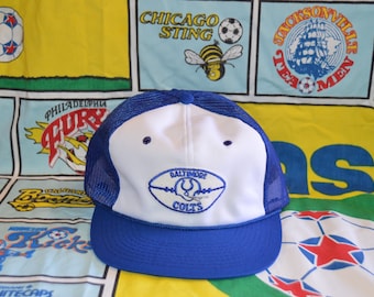 Vintage 1970's Baltimore Colts Snapback! Retro Sports Specialties NFL Football Youngan Trucker Hat!