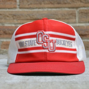 Vintage 1980’s Ohio State University Youngan Trucker Hat!  80s OSU Buckeyes NCAA Snapback!