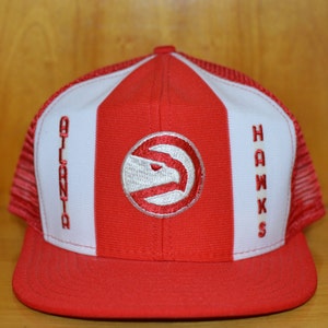 Vintage 1980s Atlanta Hawks AJD Lucky Stripe Trucker Hat! 80s NBA Basketball ATL Snapback!