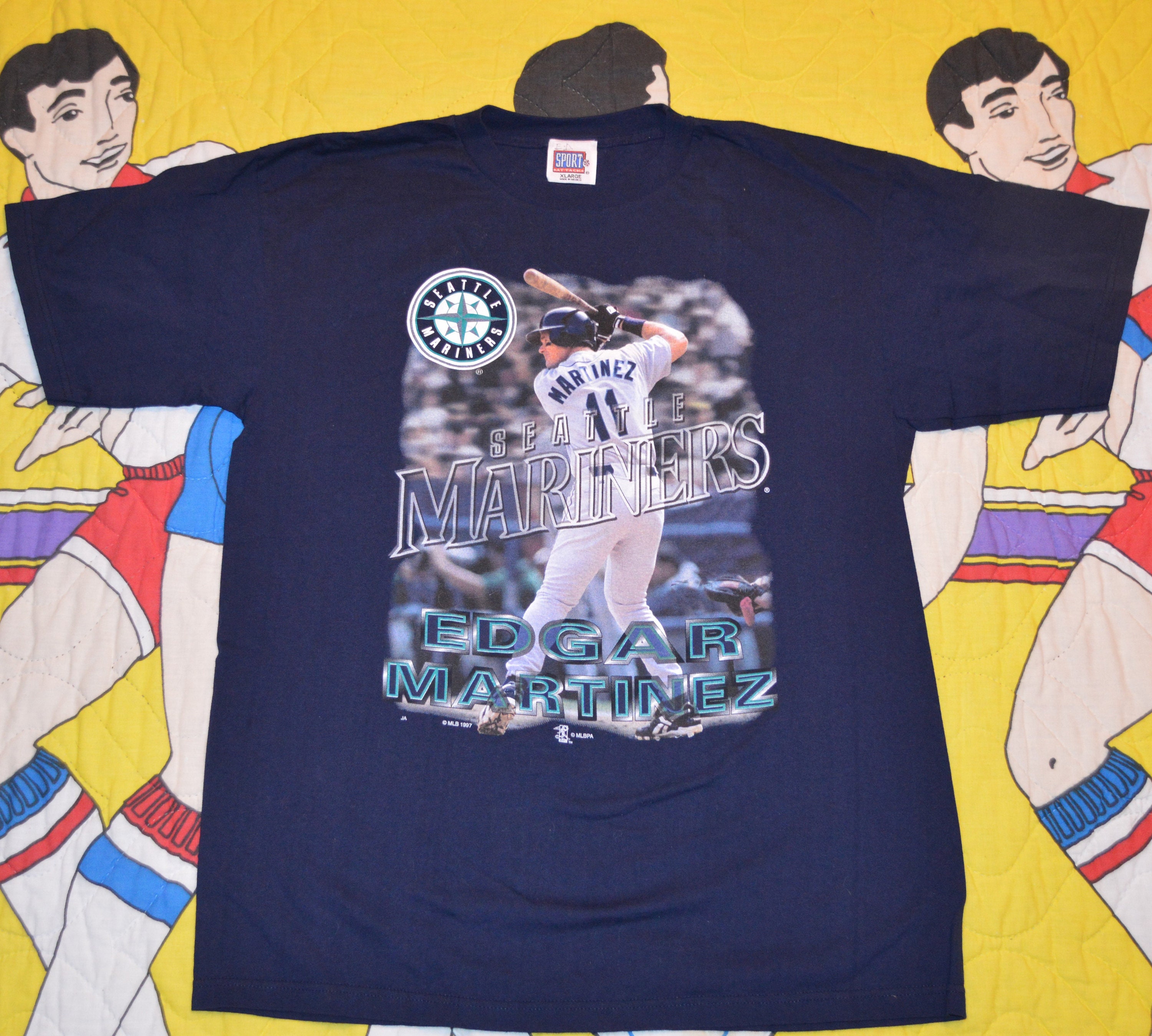 Vintage 1990s Seattle Mariners Edgar Martinez Shirt 90s MLB 