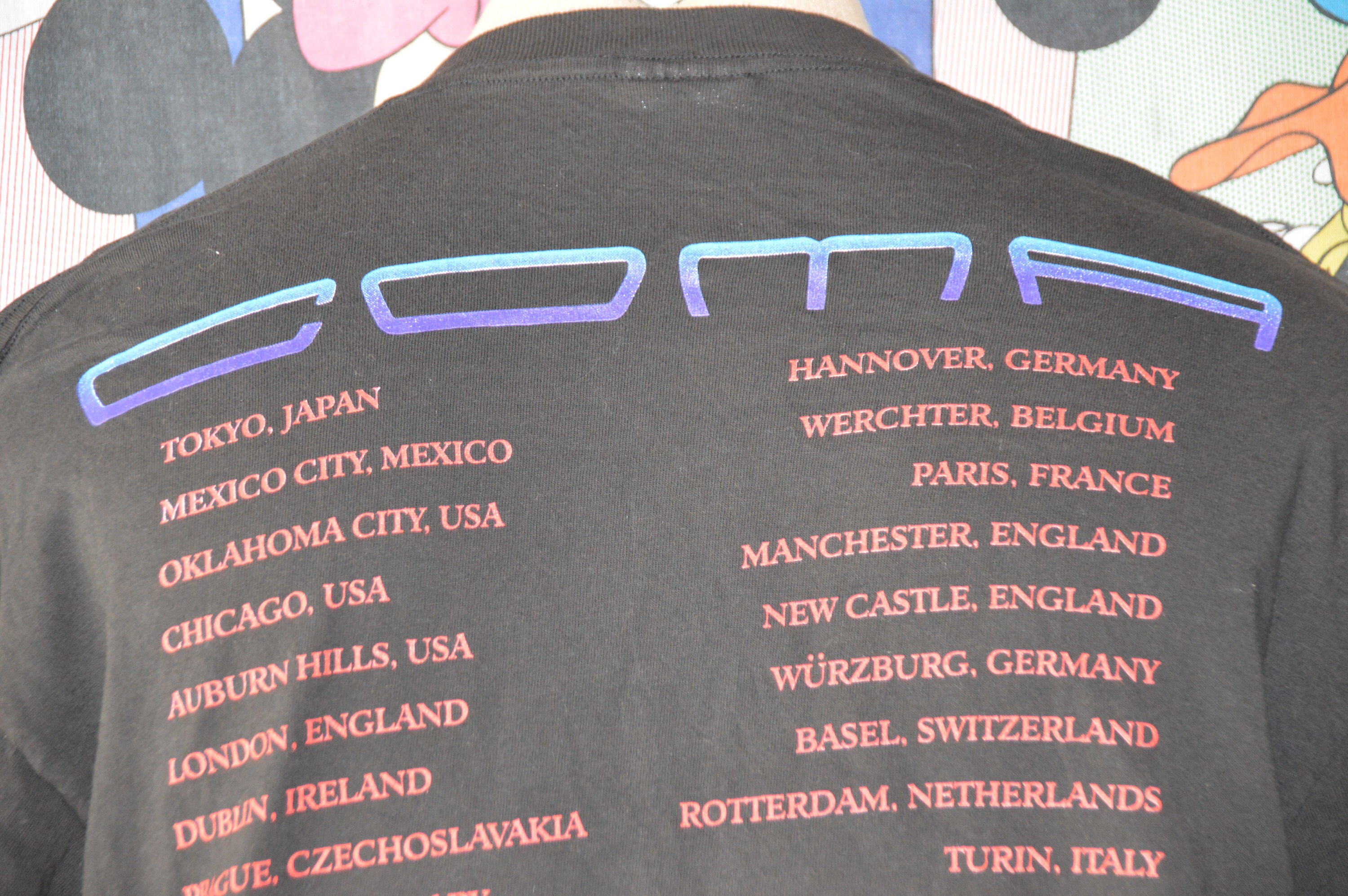 90's GUNS N' ROSES COMA World Tour T-シャツ Vintage 1993 Guns N Roses Coma Tour T Shirt PERFECT RaRe