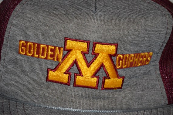 Vintage 1980’s Minnesota Golden Gophers Trucker H… - image 2