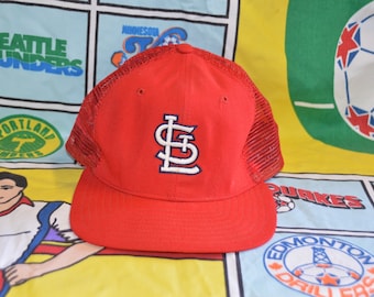 Vintage 1980's St. Louis Cardinals Trucker Hat Snapback! Retro STL New Era MLB Hat!