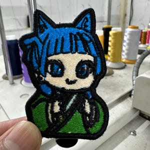 Cat Maomao Embroidered Patch, Iron-On Patch, Maomao Manga Badge, Anime Gift, Maomao Manga Patch, Gift for her
