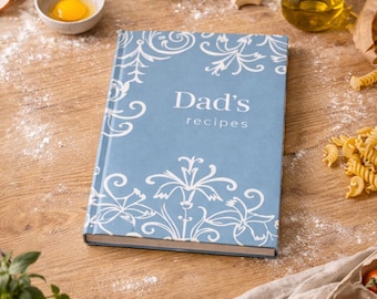 Blanco in receptenboek te schrijven, gepersonaliseerd dagboek met harde kaft, elegant kookboek