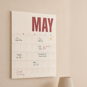 Neutral väggplanerare A3, 2026 minimalistisk japansk kalender, modern årsorganisatör