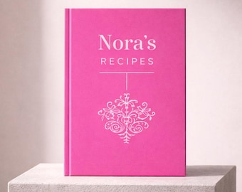 Aangepast receptendagboek, blanco receptenboek met harde kaft, persoonlijk familiekookboek