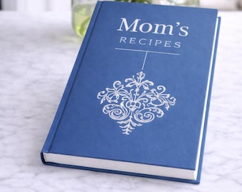 Gepersonaliseerd familiereceptenboek, blanco hardcover kookboek, op te schrijven in receptendagboek