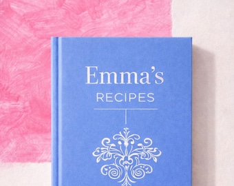 Blanco hardcover receptenboek, gepersonaliseerd keukendagboek, aangepast familiekookboek