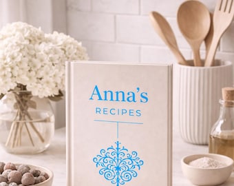 Blanco familiereceptenboek, gepersonaliseerd dagboek met harde kaft, in kookboek te schrijven