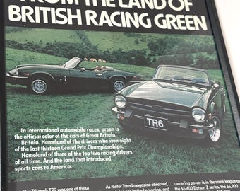 Triumph TR6 Vintage Advertisement
