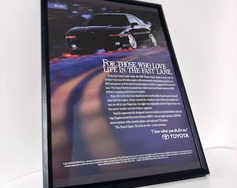 Toyota Supra MK3 Turbo Vintage Advertisement