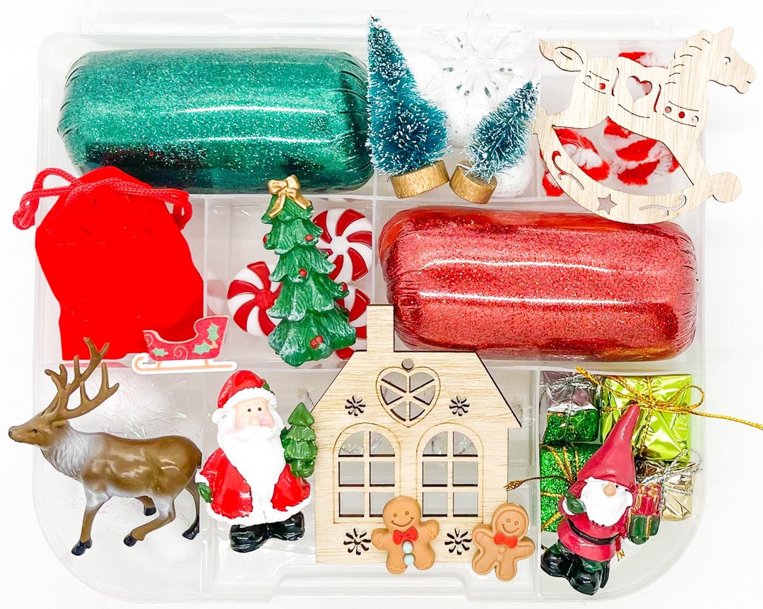 Christmas Playdough Kit Santas Village Playdough Holiday