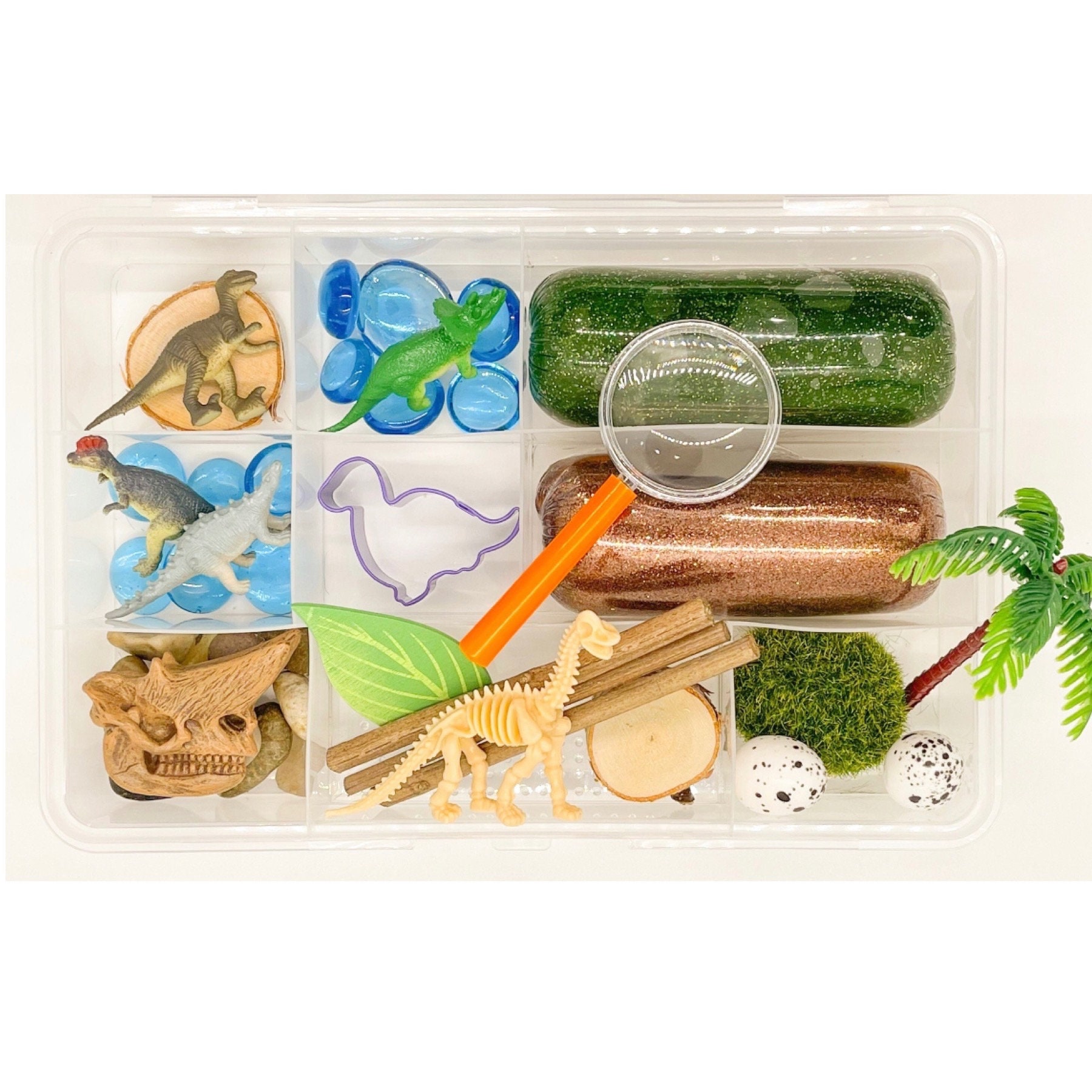 Dinosaur Playdough Kit Dinosaur Sensory Box Playdough Kit Play