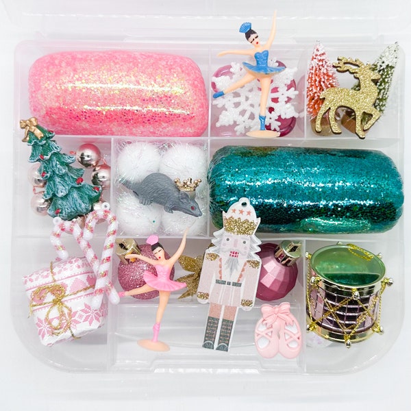 Nutcracker Ballet Playdough Kit, Nutcracker Christmas Playdough, Ballet Holiday Playdough Sensory Kit, Stocking Stuffer, Play Doh Toy Kit