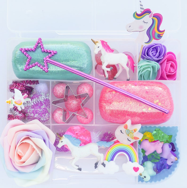 Rainbow Unicorn Playdough Kit Unicorn Playdough Kit Sensory | Etsy