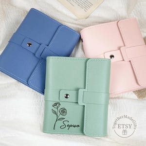 Personalized Earring Book Organizer, Travel Jewelry Storage