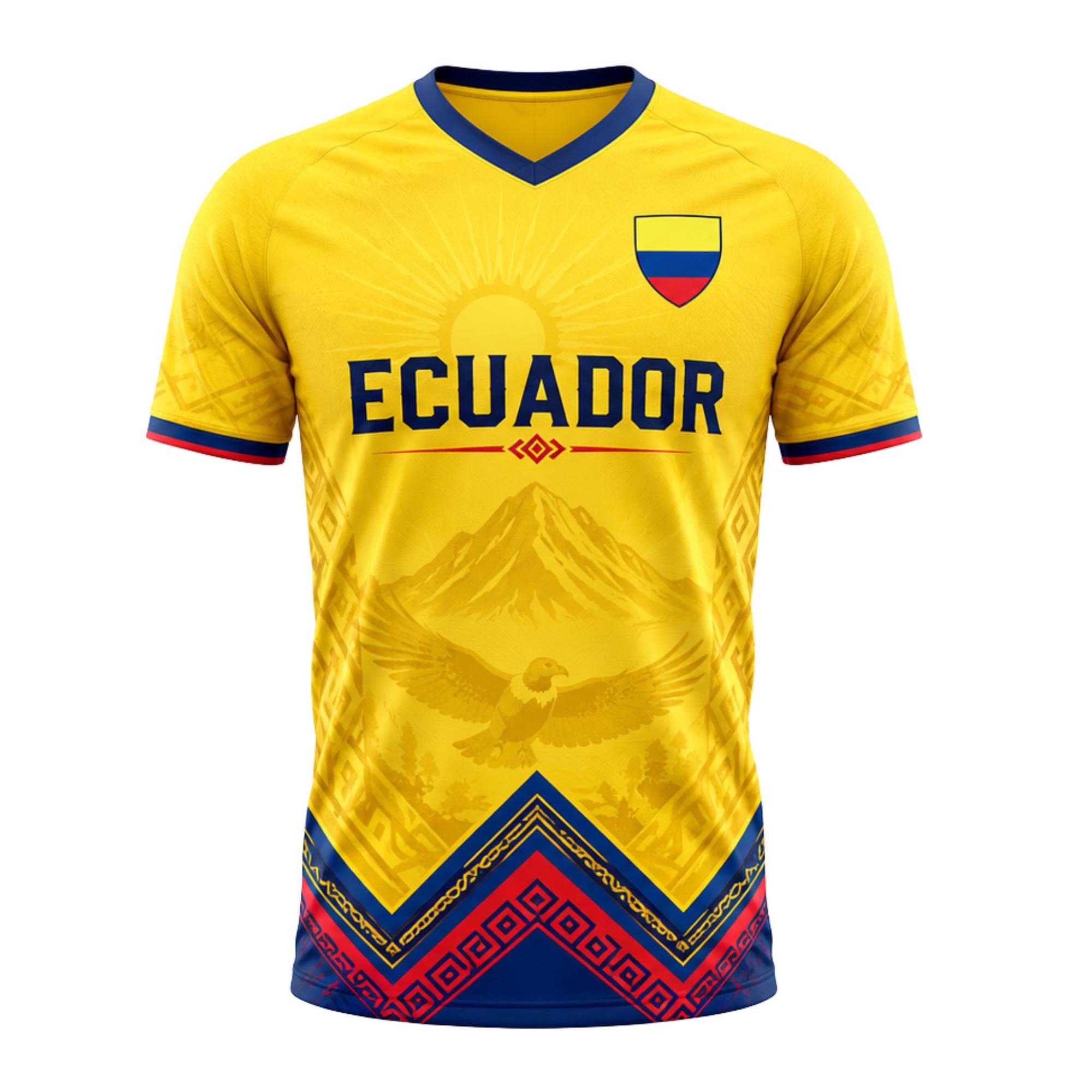 Ecuador Football Jersey, Ecuador Soccer Shirt, Ecuador Flag Fan