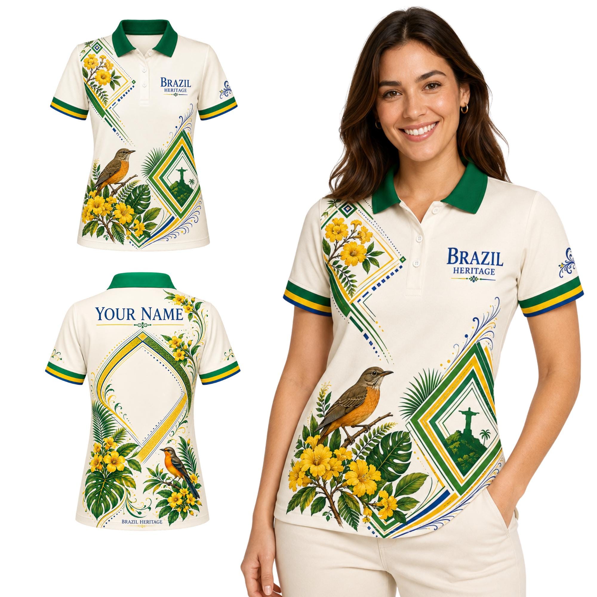 Brazil Polo Shirt - Etsy