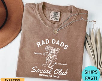 Comfort Colors® Rad Dads Social Club Shirt Cool Dads Club Shirt Father's Day Gift Dad Appreciation Shirt New Dad Shirt Dad Gifts