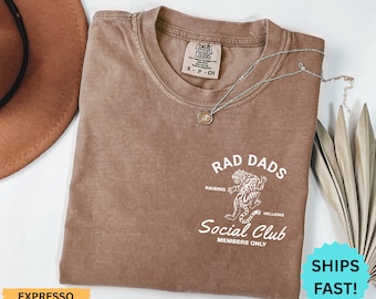 Comfort Colors® Rad Dads Social Club Shirt Cool Dads Club Shirt Father's Day Gift Dad Appreciation Shirt New Dad Shirt Dad Gifts