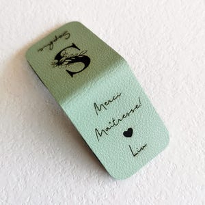 Personalized magnetic bookmark | Engraved initial, first name or message | Gift for readers image 4