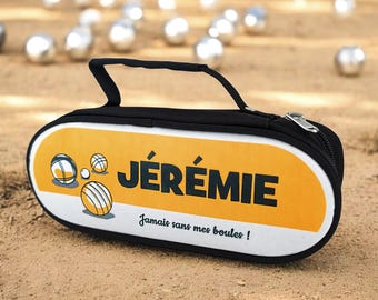 Personalized pétanque bag with name, gift for men, gift for Grandpa, Dad, Grandma