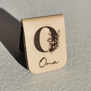 Personalized magnetic bookmark | Engraved initial, first name or message | Gift for readers image 19
