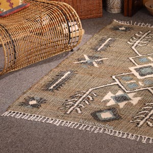Boho Jute Rug, Farmhouse Jute Rug, Beige Jute Rug, Handwoven Jute Rug, Large Jute Rug, Home Décor Gift, House Warming Gift
