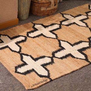 Handwoven Hemp Jute Rug Dhurrie, Natural Hemp Jute Rug, Hand Braided Rug, Hemp Jute Rug, Jute Bed Side Rug, Jute Rug Runner, Rug For Home