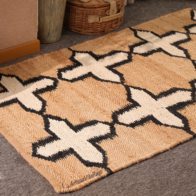 Handwoven Hemp Jute Rug Dhurrie, Natural Hemp Jute Rug, Hand Braided Rug, Hemp Jute Rug, Jute Bed Side Rug, Jute Rug Runner, Rug For Home