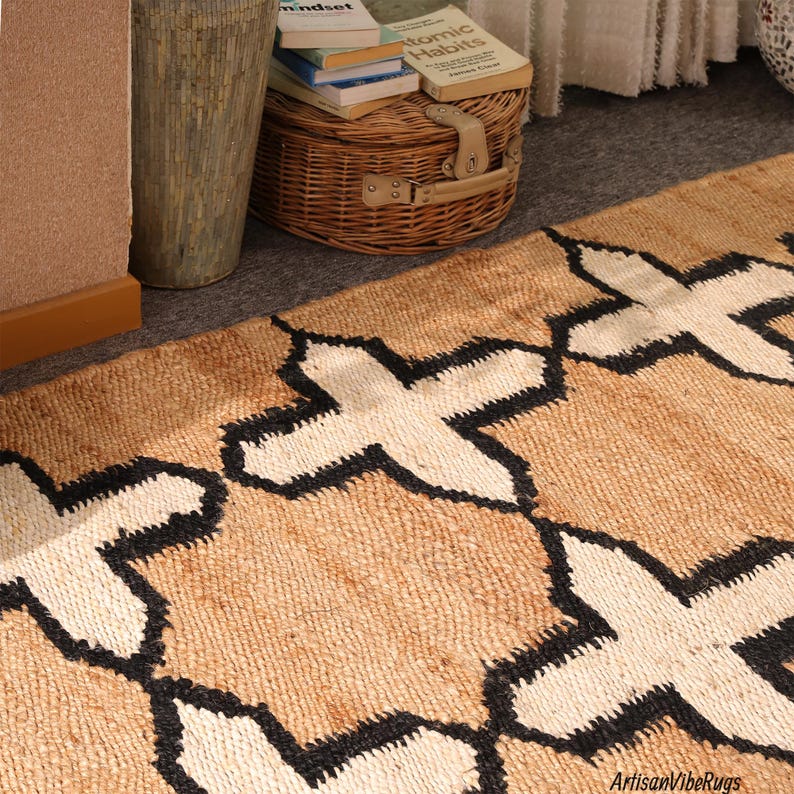 Handwoven Hemp Jute Rug Dhurrie, Natural Hemp Jute Rug, Hand Braided Rug, Hemp Jute Rug, Jute Bed Side Rug, Jute Rug Runner, Rug For Home