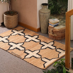 Handwoven Hemp Jute Rug Dhurrie, Natural Hemp Jute Rug, Hand Braided Rug, Hemp Jute Rug, Jute Bed Side Rug, Jute Rug Runner, Rug For Home