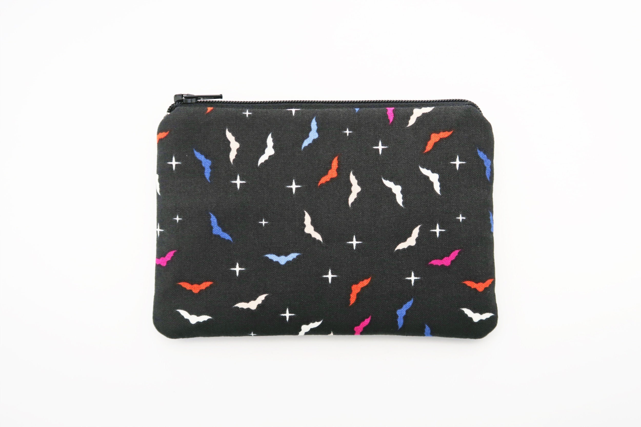 Bats Fabric Coin Purse Small Zipper Pouch Change Purse Etsy
