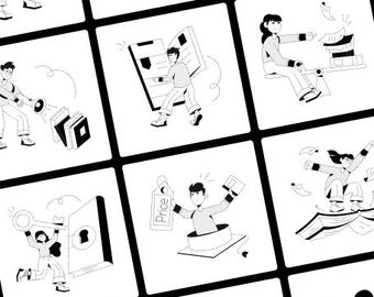 65 illustrations de livres et de bibliothèques | Apprentissage, école, connaissances Clipart | SVG comestibles pour projets éducatifs