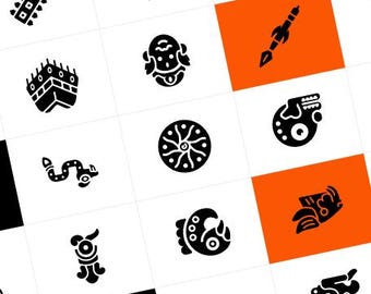 75 Ancient Tribal Icons | Cultural & Historical Clipart | Glyph Vector SVGs for Digital Designs