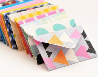 Assorted Tiny Envelopes & Cards // 1 inch x 1.5 inch // Love Notes // Blank Cards // Embellishment // Ephemera // ToothFairy Notes