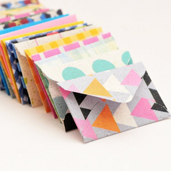Assorted Tiny Envelopes & Cards // 1 inch x 1.5 inch // Love Notes // Blank Cards // Embellishment // Ephemera // ToothFairy Notes