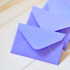 Tiny Envelopes - PURPLE - 1x1.5 inch - Love Notes, Scrapbooking, Embellishment & DIY Paper Crafts
