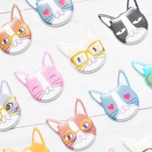 Stickers chats - Lot de 20 // Stickers 3D // Superpositions // Chat sympa // Amoureux des chats // Amour des animaux // Amour des chatons // Chatons // Stickers gonflés