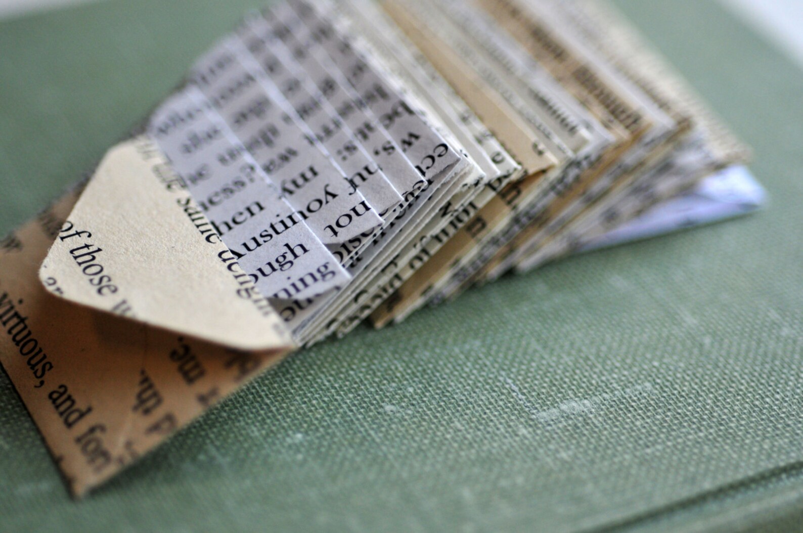 Tiny Envelopes From BOOK PAGES - 1 Inch X 1.5 Inch - Handmade Paper ...
