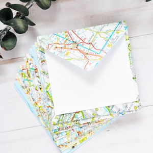 Mini cartes carte - lot de 10 // Cartes vierges // Cartes pour pièces jointes // Cartes de journalisation // Cartes conseils // Alternative au livre d'or // Cartes recyclées