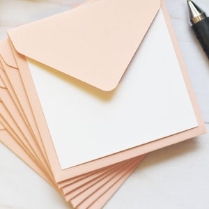 Mini enveloppes - rose poudré // Lot de 10 // Enveloppes pour carte-cadeau // Mot d'amour // Enveloppe souvenir // Livre d'or de mariage // Carte-conseil